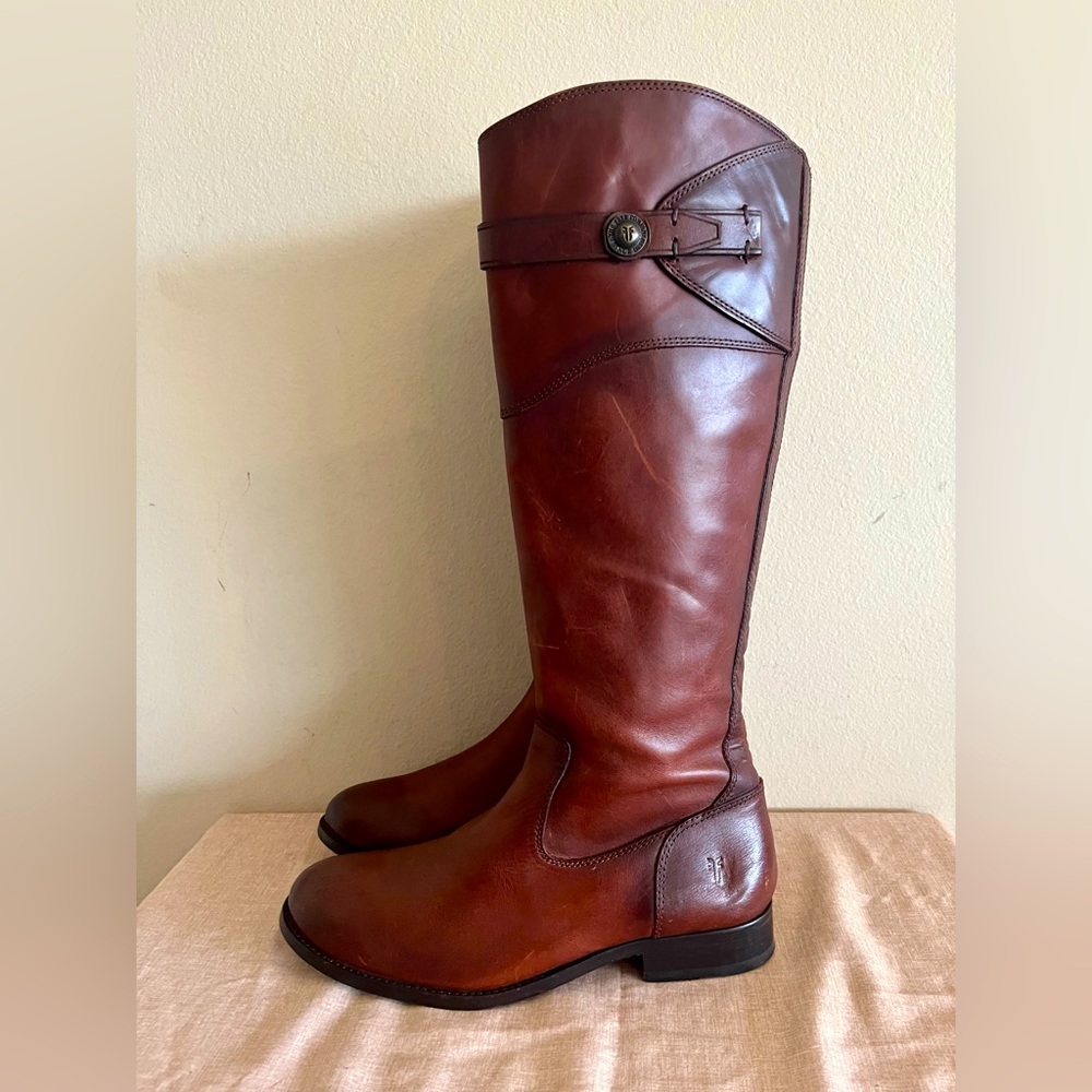 FRYE Women’s Molly Knee High Boot Leather Tall Riding